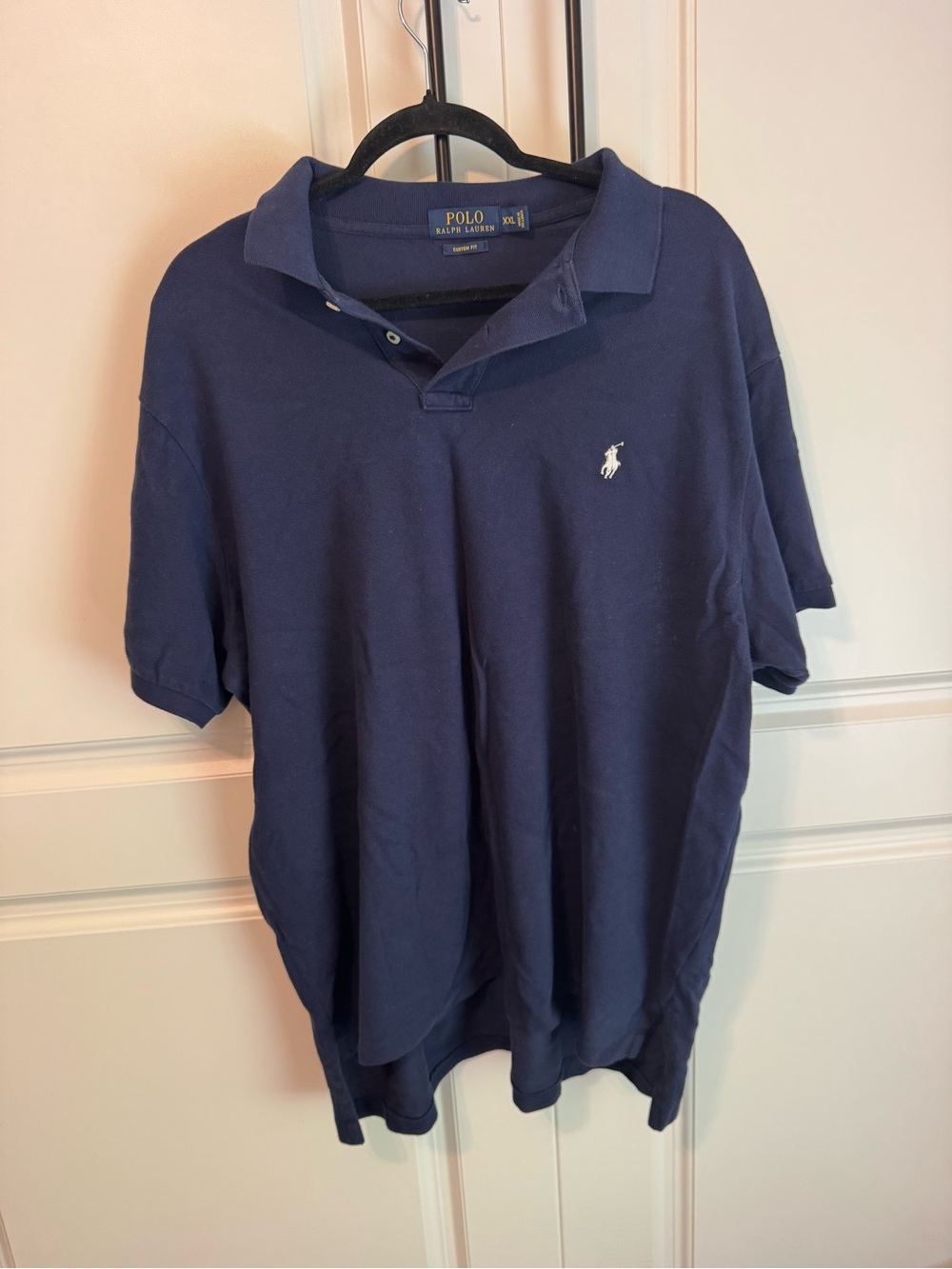 Ralph Lauren Men’s Navy Polo with White Embroidered Pony